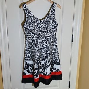 Black and white summer dress